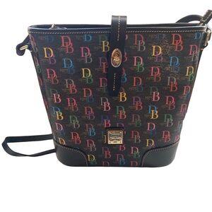 COPY - Dooney & Bourke Multi-color logo bucket style bag